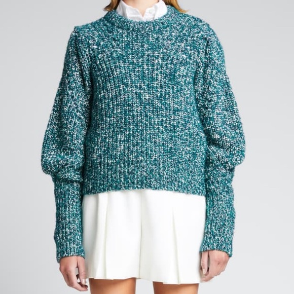 NEW Veronica Beard Roopa Puff Sleeve Wool Sweater